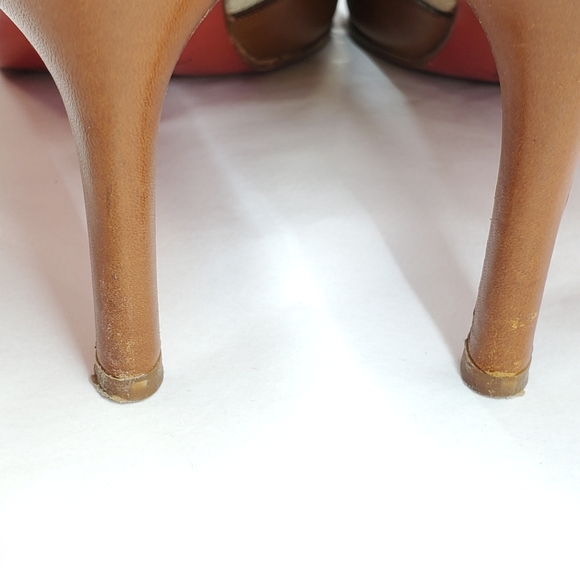 Christian Louboutin Slingback Pump Shoe Heel 39 9 - Picture 10 of 16